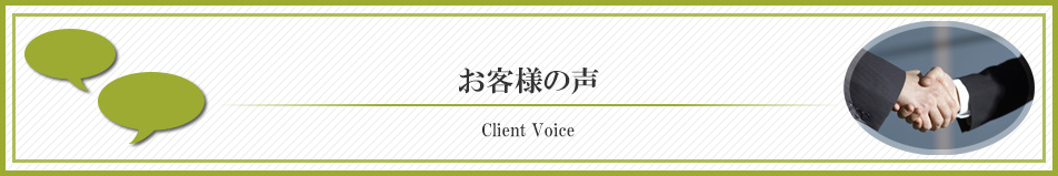 お客様の声 mainb-voice